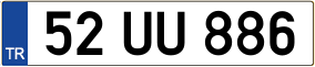 Trailer License Plate